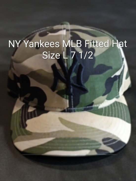 MLB Other - NY Yankees Camouflage MLB Fitted Baseball Hat Size L 7 1/2